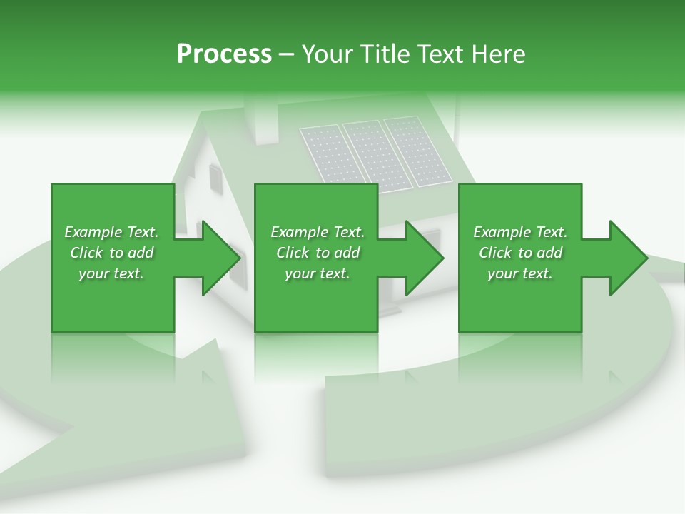 Solar Panel Neighbourhood Green PowerPoint Template