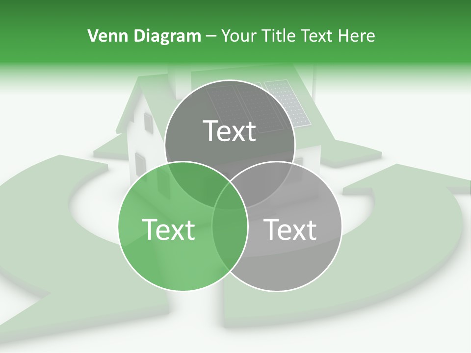 Solar Panel Neighbourhood Green PowerPoint Template