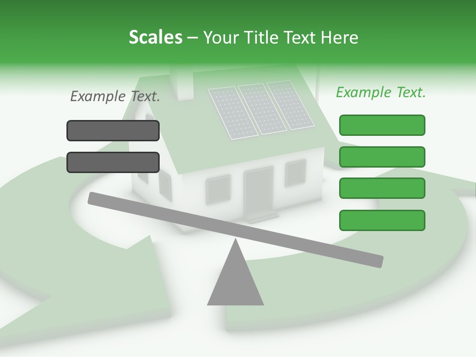 Solar Panel Neighbourhood Green PowerPoint Template