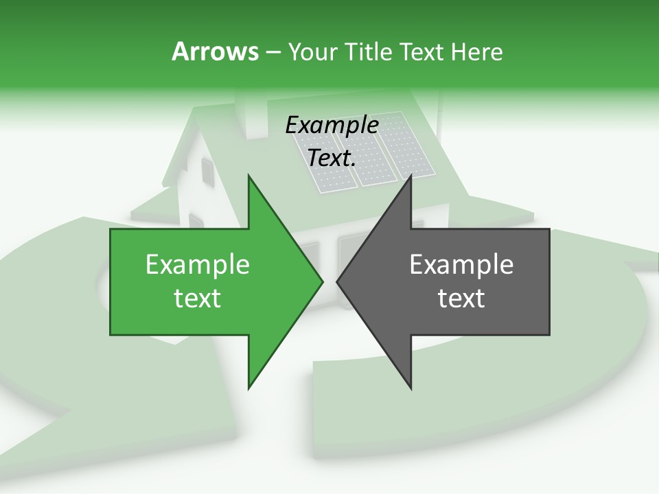 Solar Panel Neighbourhood Green PowerPoint Template