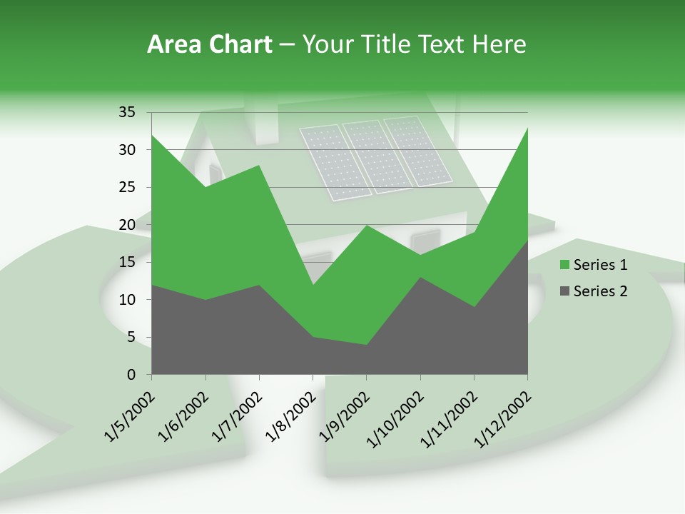 Solar Panel Neighbourhood Green PowerPoint Template