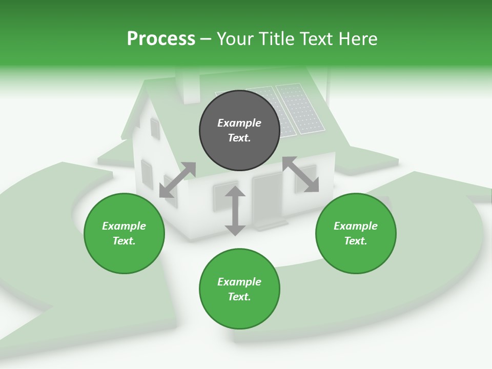 Solar Panel Neighbourhood Green PowerPoint Template