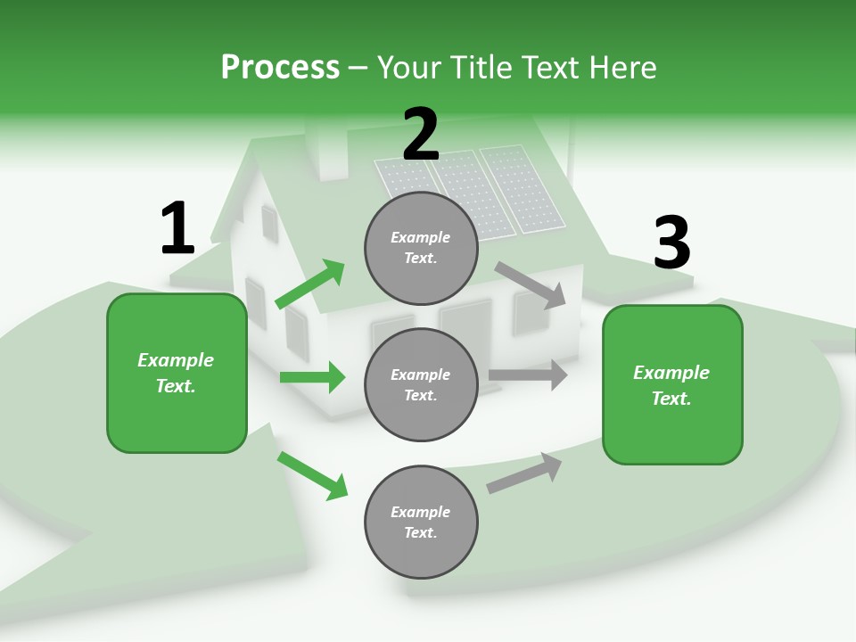 Solar Panel Neighbourhood Green PowerPoint Template