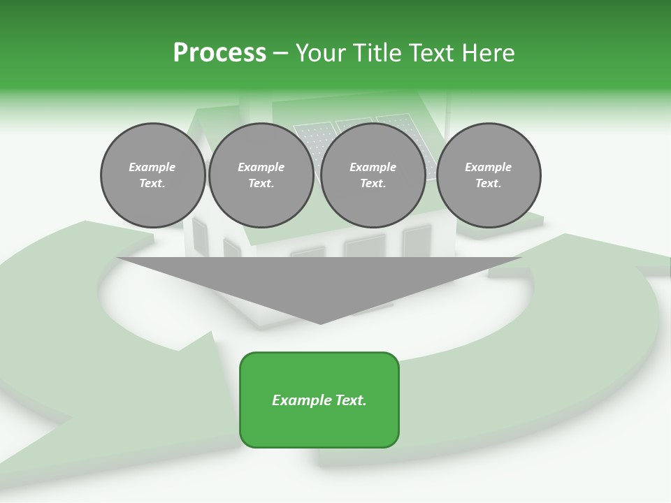 Solar Panel Neighbourhood Green PowerPoint Template