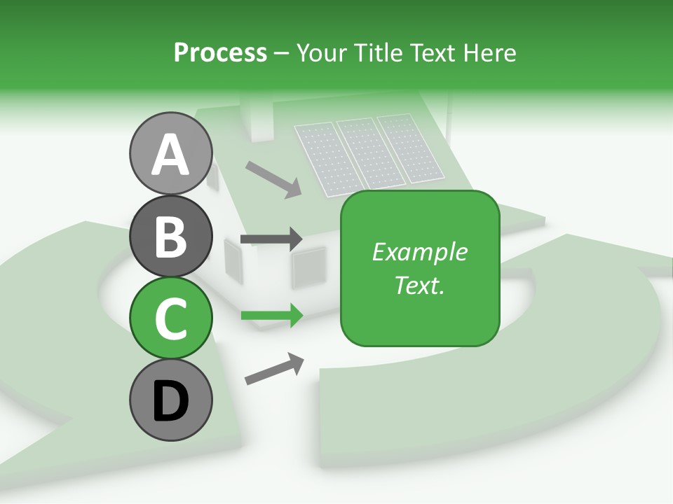 Solar Panel Neighbourhood Green PowerPoint Template