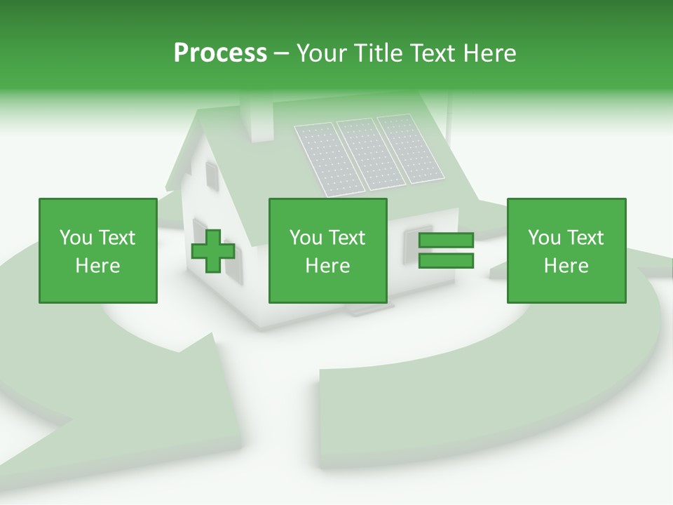 Solar Panel Neighbourhood Green PowerPoint Template