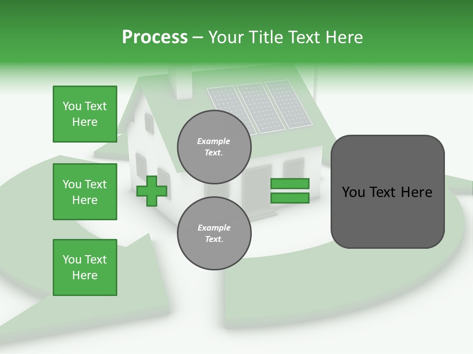 Solar Panel Neighbourhood Green PowerPoint Template