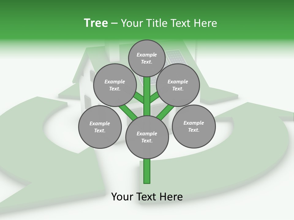 Solar Panel Neighbourhood Green PowerPoint Template