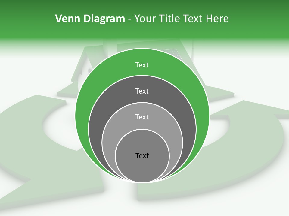 Solar Panel Neighbourhood Green PowerPoint Template