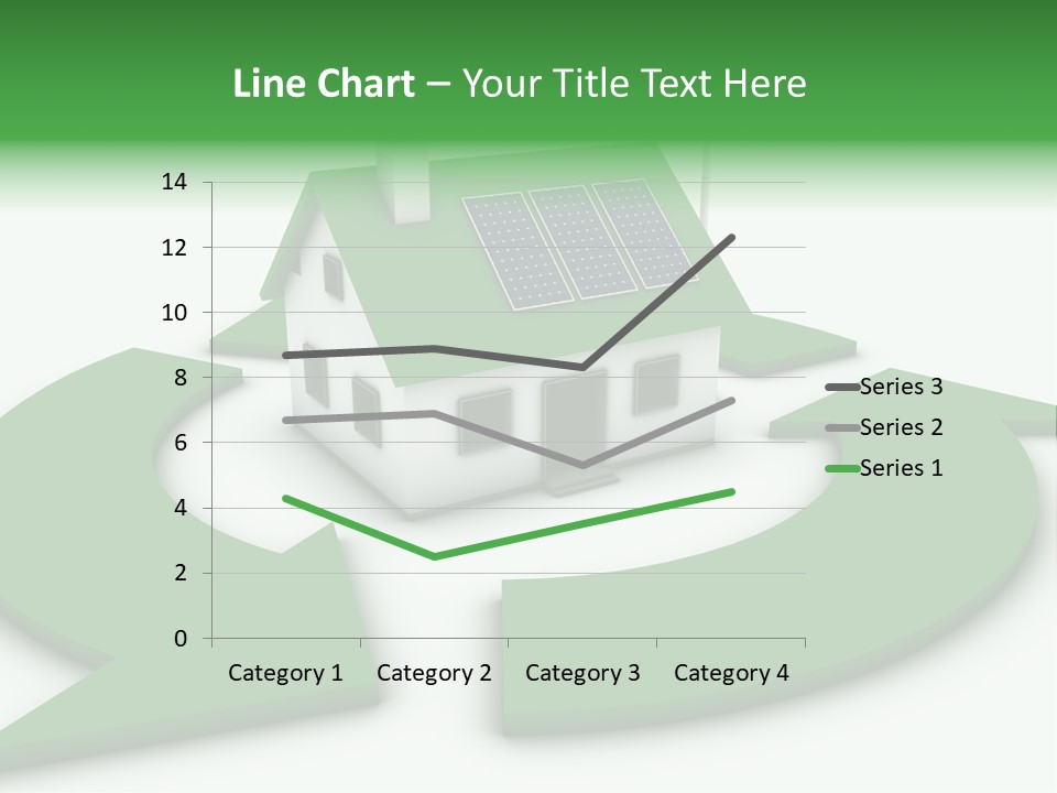 Solar Panel Neighbourhood Green PowerPoint Template