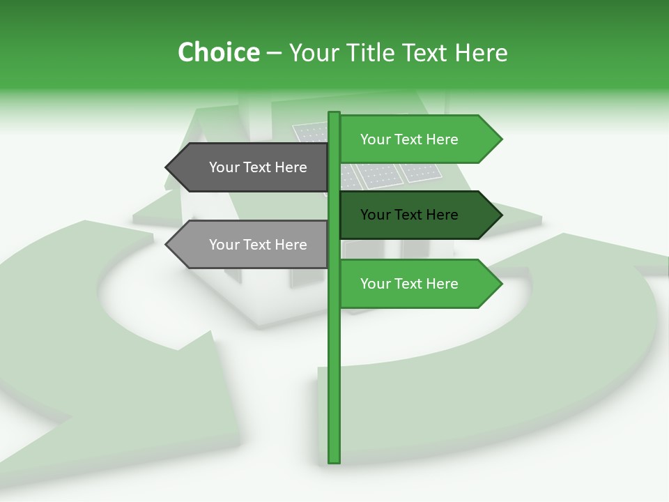 Solar Panel Neighbourhood Green PowerPoint Template