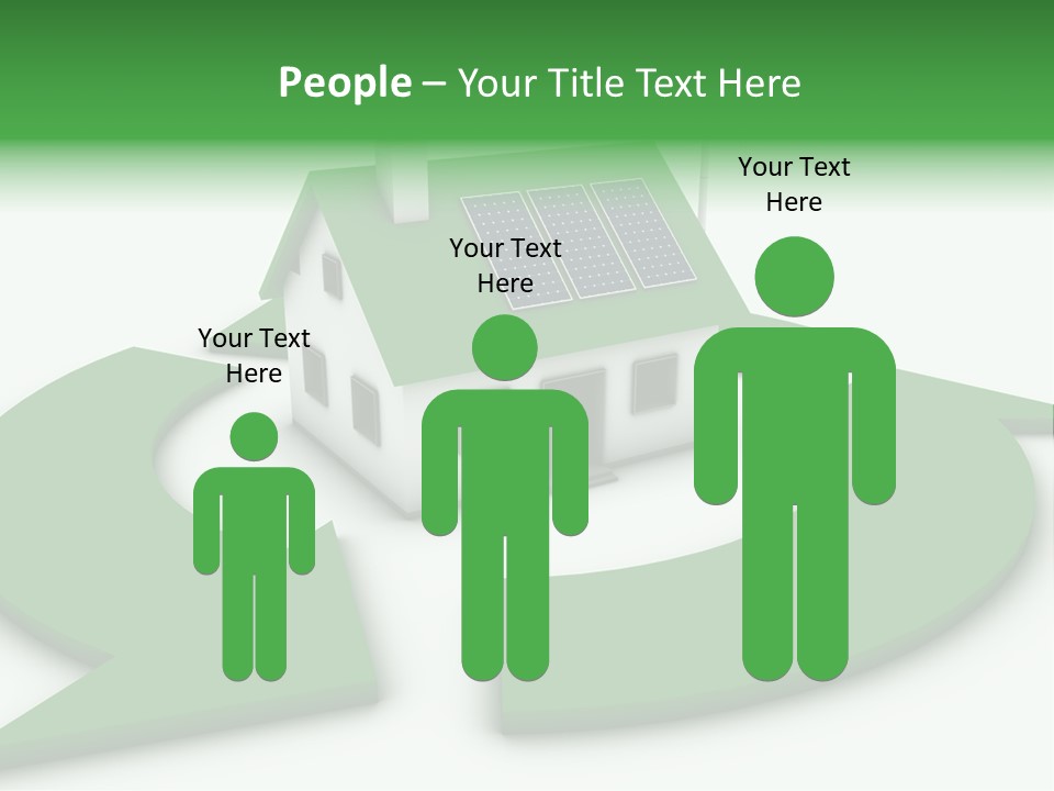 Solar Panel Neighbourhood Green PowerPoint Template