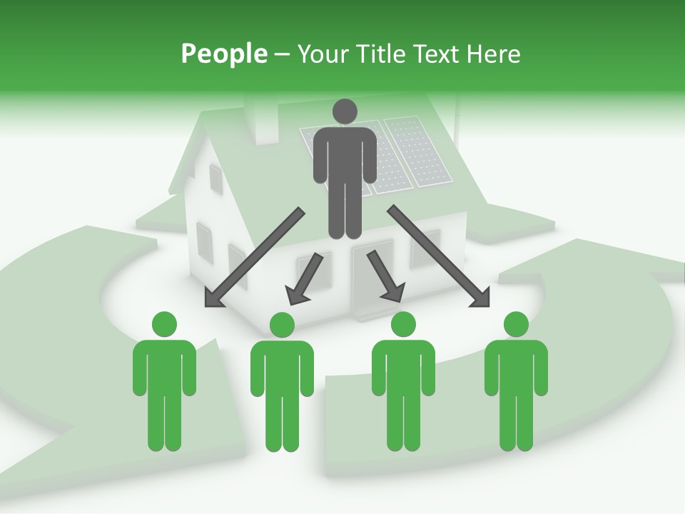 Solar Panel Neighbourhood Green PowerPoint Template