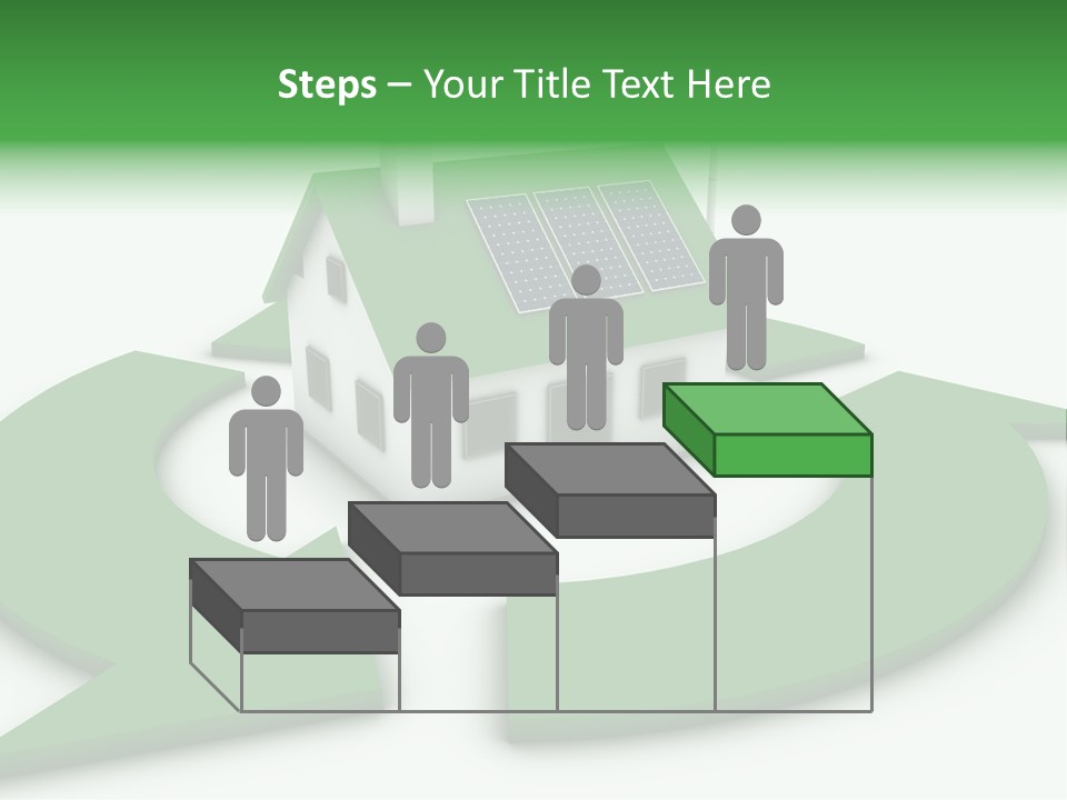 Solar Panel Neighbourhood Green PowerPoint Template
