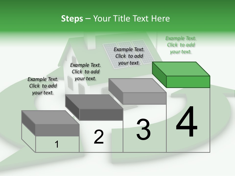 Solar Panel Neighbourhood Green PowerPoint Template