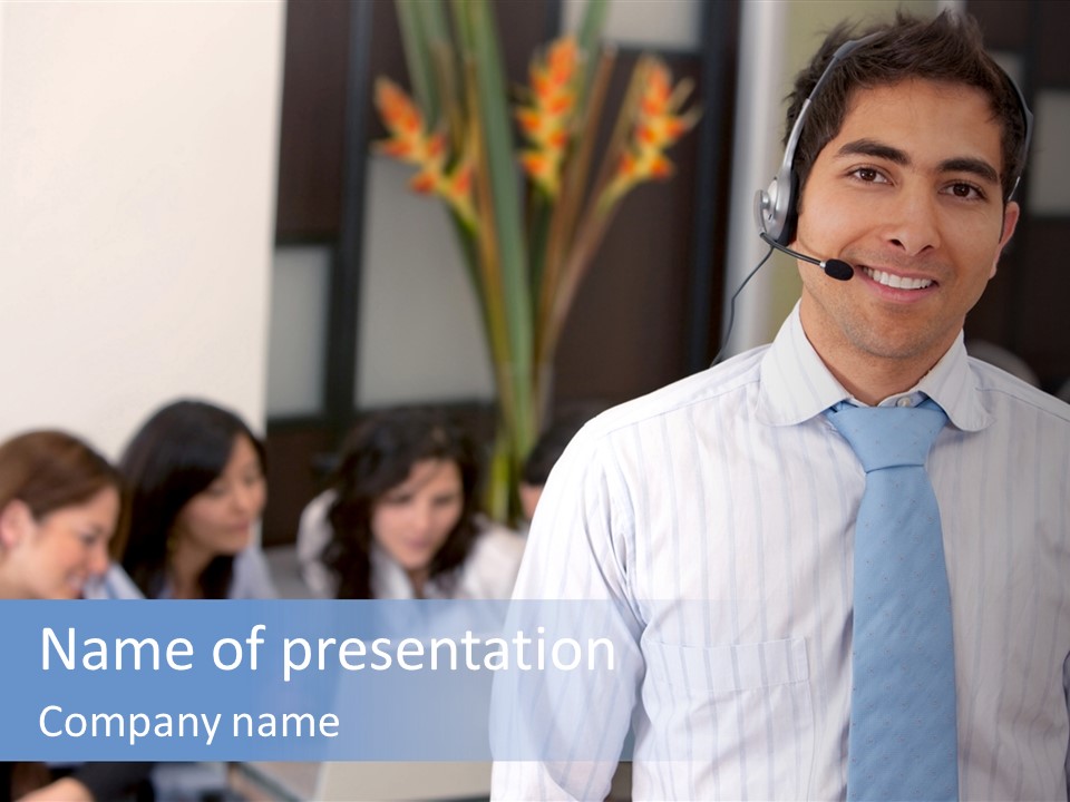 Help Communications Secretary PowerPoint Template