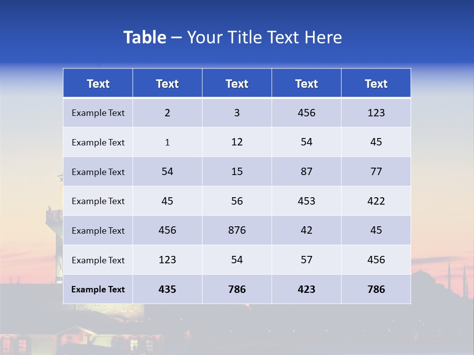 A Large Tower With A Flag On Top Of It PowerPoint Template