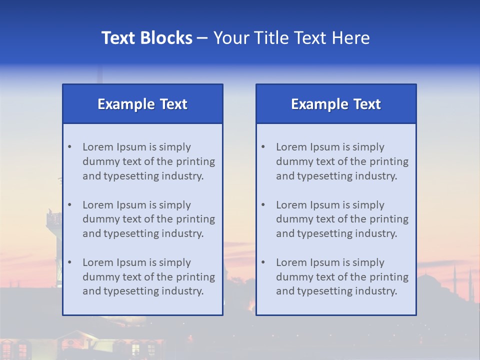 A Large Tower With A Flag On Top Of It PowerPoint Template