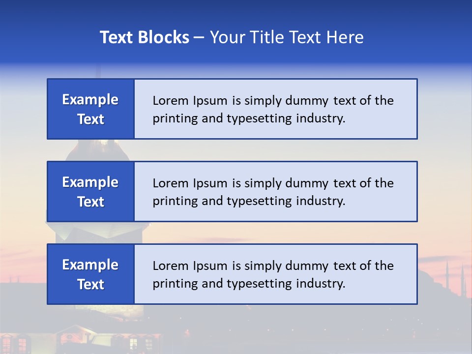 A Large Tower With A Flag On Top Of It PowerPoint Template