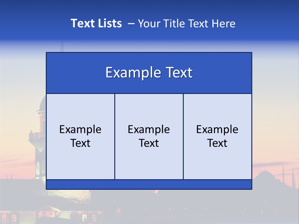 A Large Tower With A Flag On Top Of It PowerPoint Template