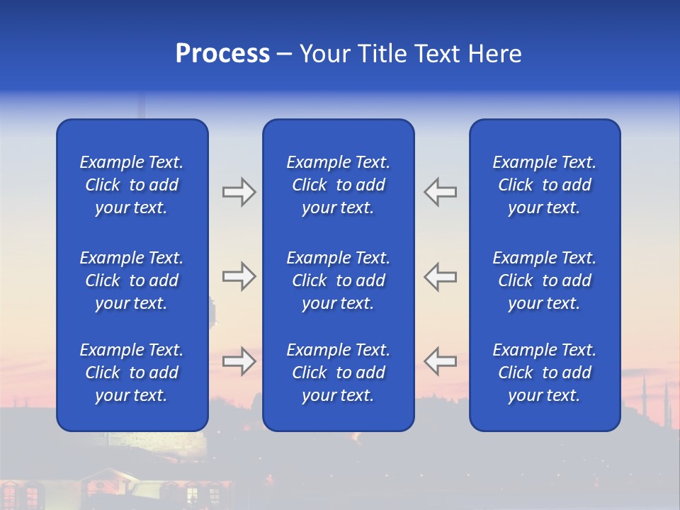 A Large Tower With A Flag On Top Of It PowerPoint Template