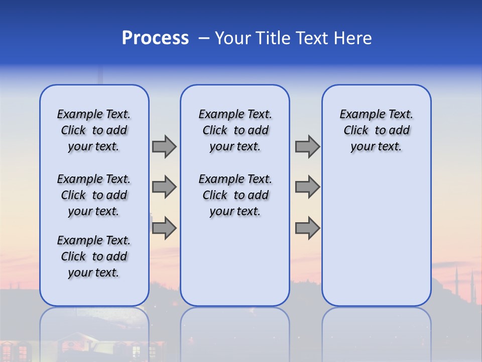 A Large Tower With A Flag On Top Of It PowerPoint Template