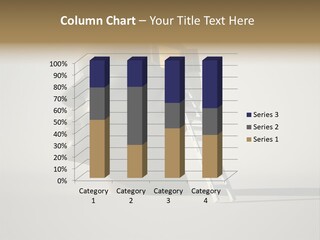 A White Head With A Ladder Leading To It PowerPoint Template