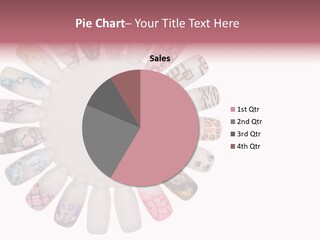 A Circle Of Nails With Different Designs On Them PowerPoint Template