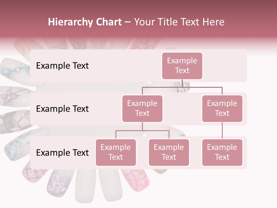 A Circle Of Nails With Different Designs On Them PowerPoint Template