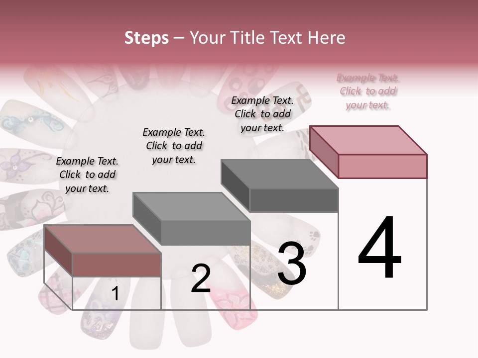 A Circle Of Nails With Different Designs On Them PowerPoint Template