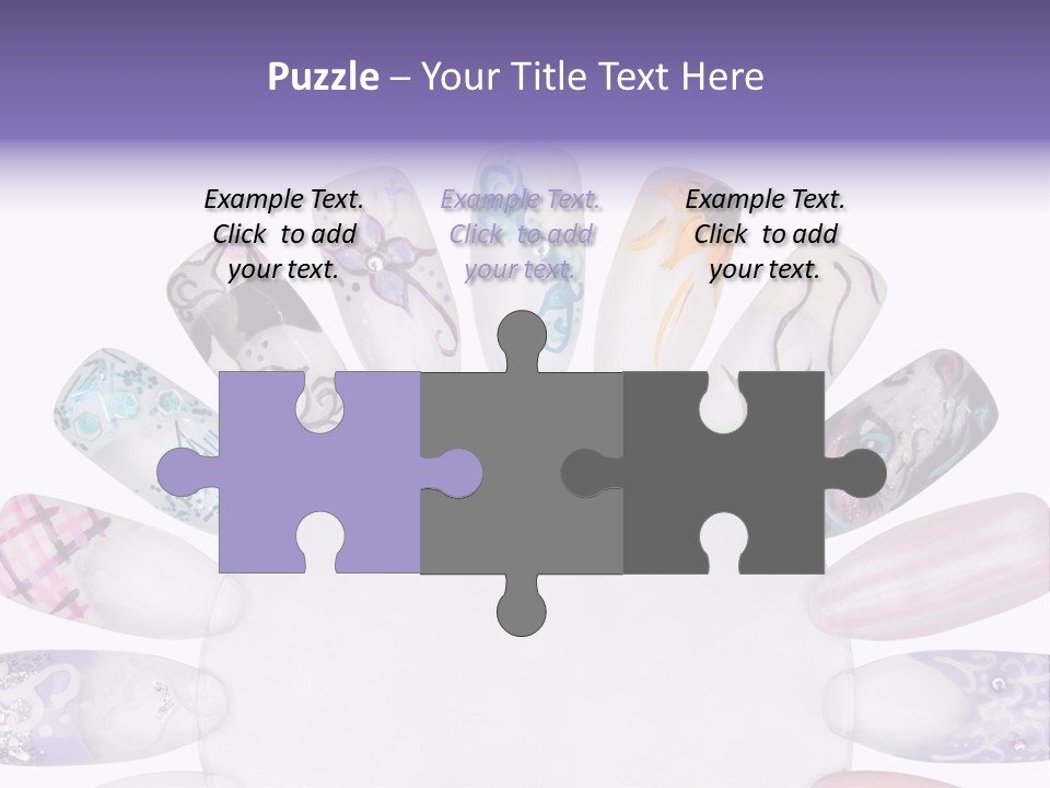 Manicure Fingernail Assists PowerPoint Template