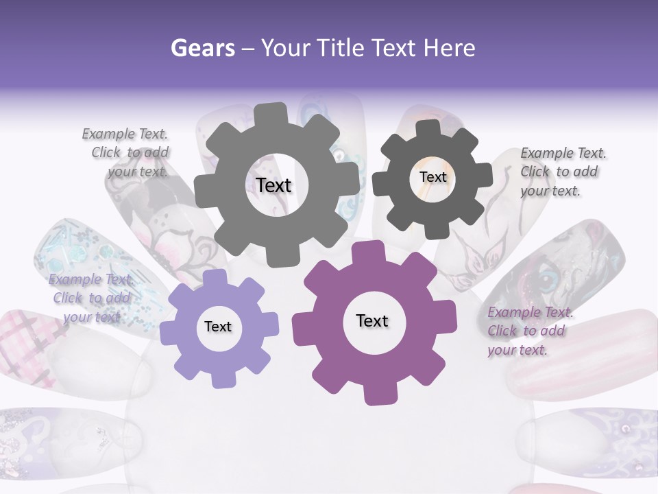 Manicure Fingernail Assists PowerPoint Template