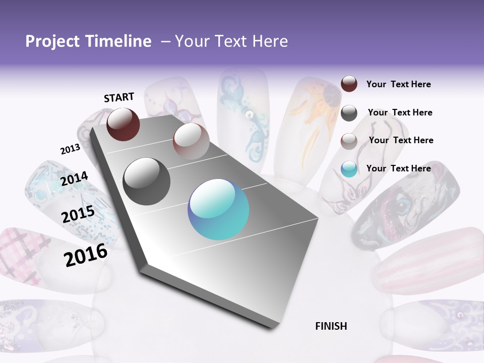 Manicure Fingernail Assists PowerPoint Template