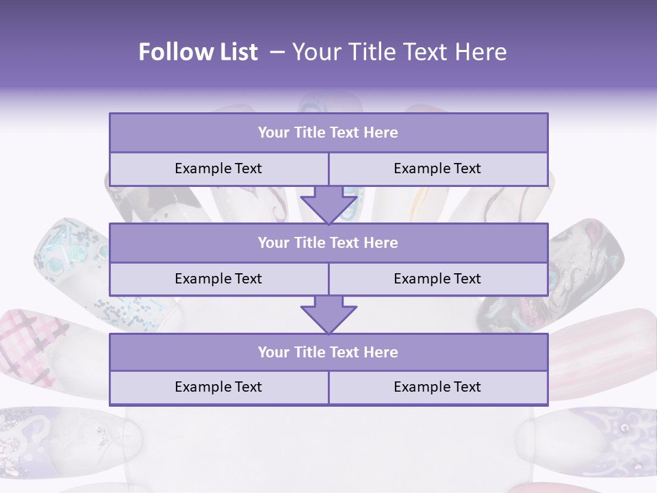 Manicure Fingernail Assists PowerPoint Template