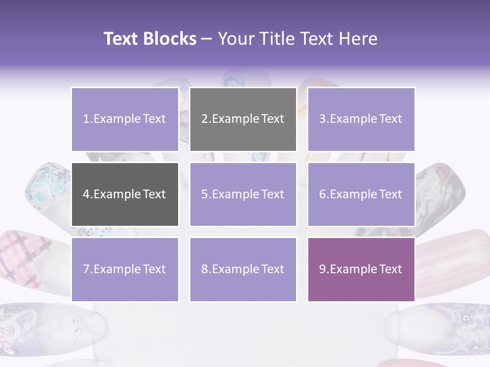 Manicure Fingernail Assists PowerPoint Template
