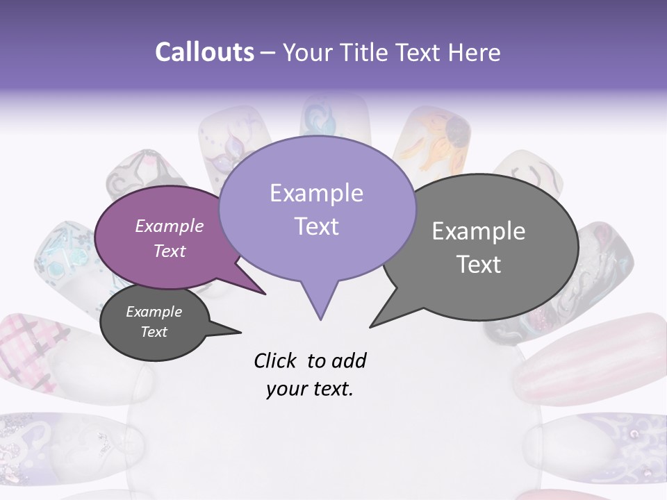 Manicure Fingernail Assists PowerPoint Template