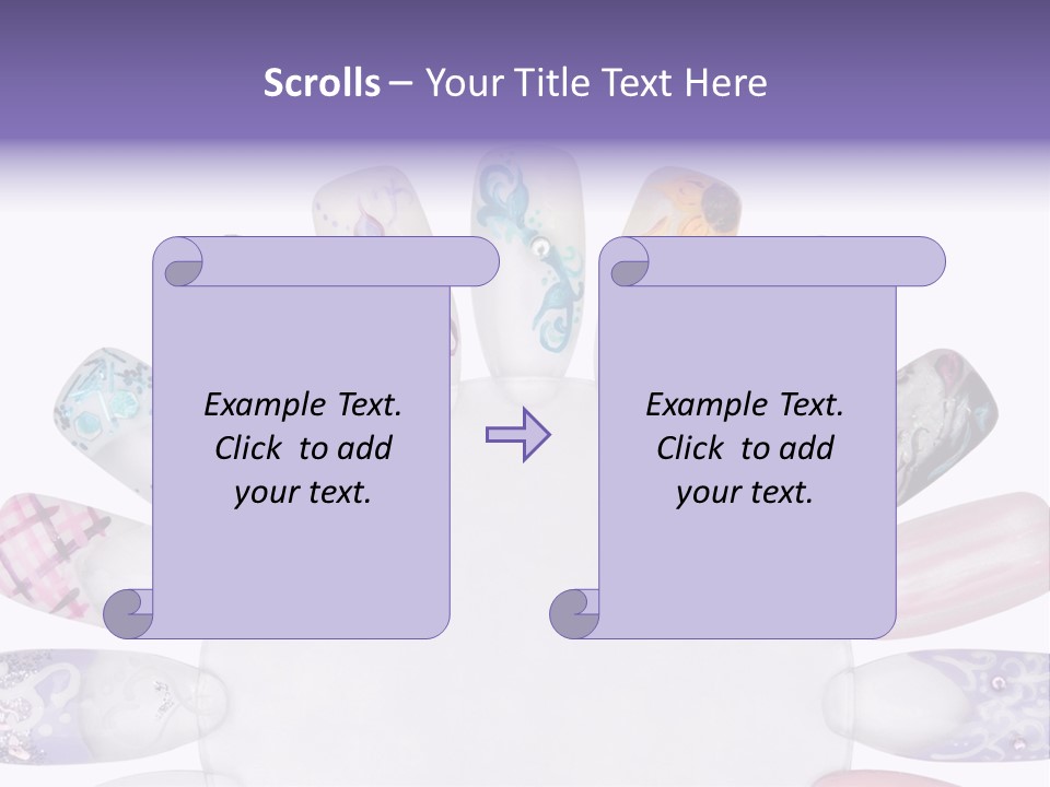 Manicure Fingernail Assists PowerPoint Template