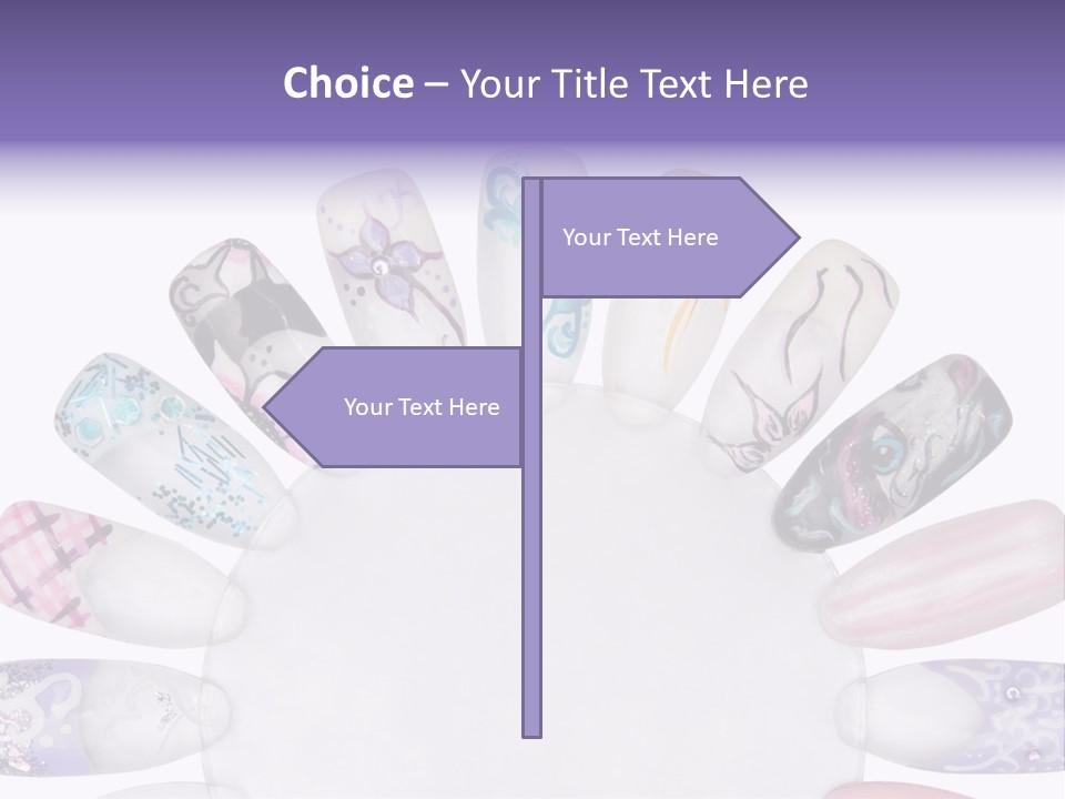 Manicure Fingernail Assists PowerPoint Template