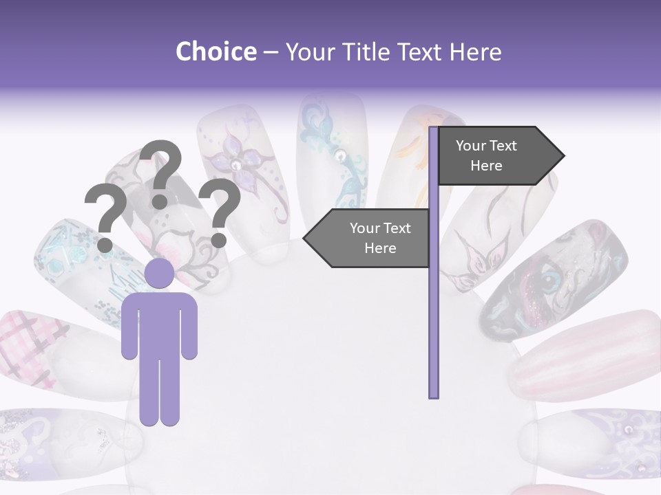 Manicure Fingernail Assists PowerPoint Template