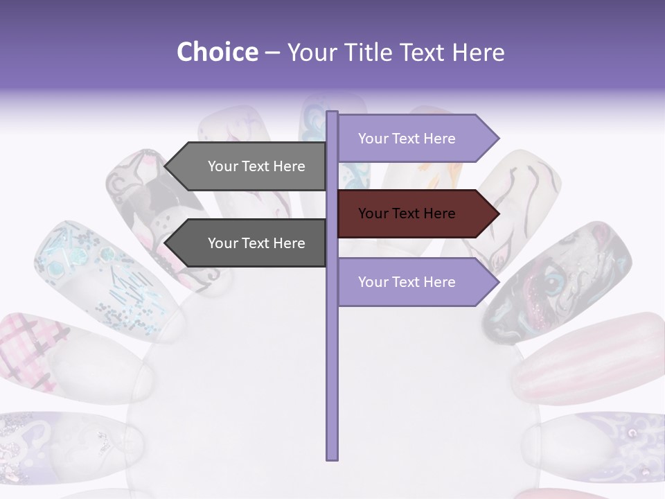 Manicure Fingernail Assists PowerPoint Template