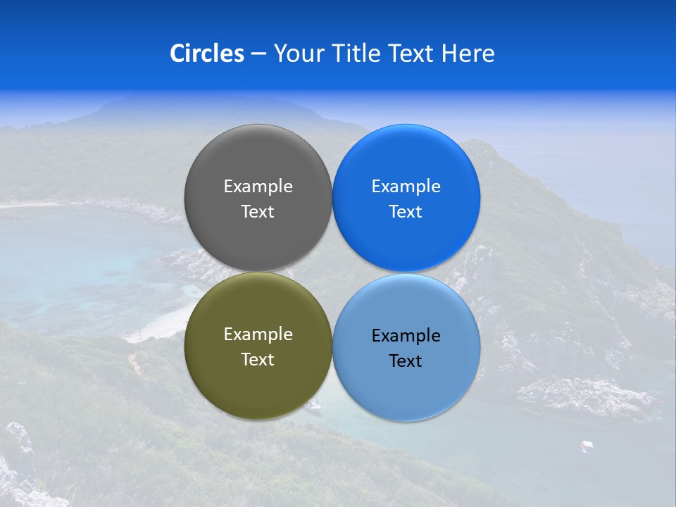 Beach Sand Island PowerPoint Template