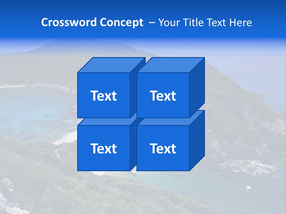 Beach Sand Island PowerPoint Template