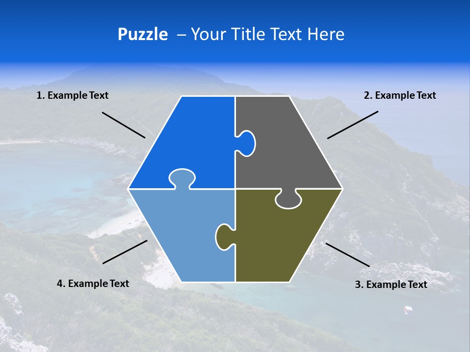 Beach Sand Island PowerPoint Template