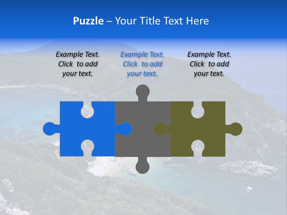 Beach Sand Island PowerPoint Template