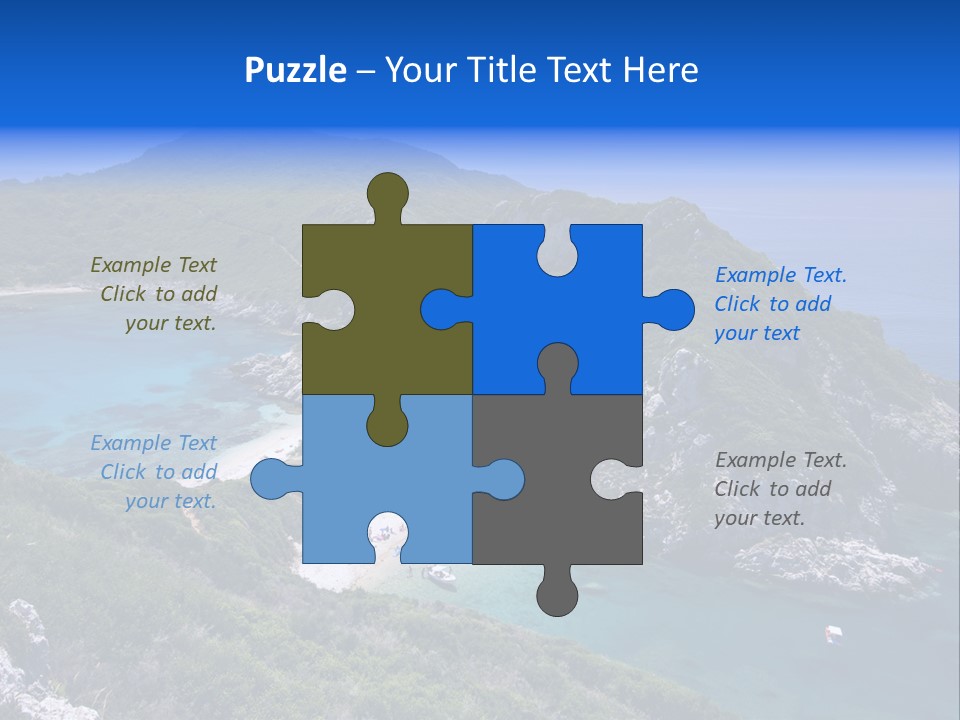 Beach Sand Island PowerPoint Template