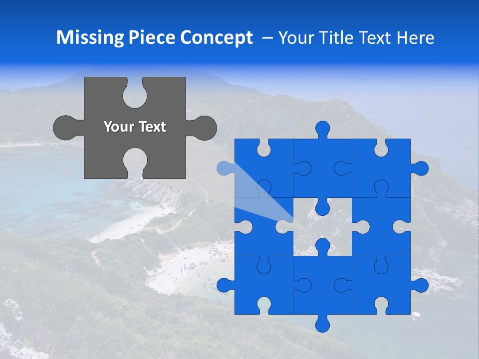 Beach Sand Island PowerPoint Template