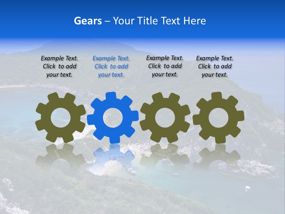 Beach Sand Island PowerPoint Template