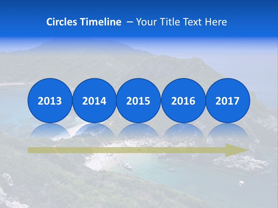 Beach Sand Island PowerPoint Template