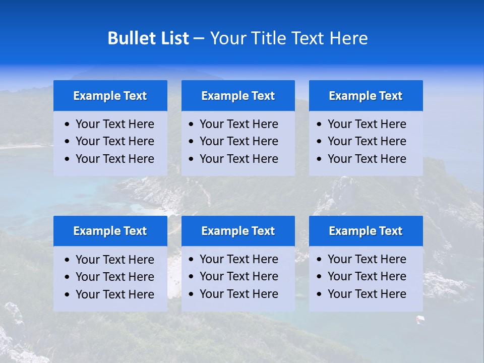 Beach Sand Island PowerPoint Template