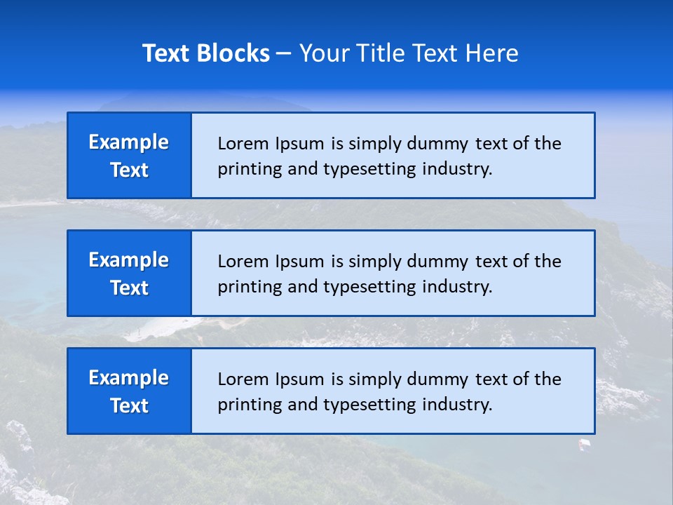 Beach Sand Island PowerPoint Template